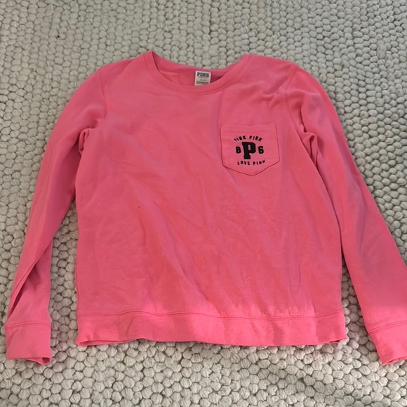PINK Victoria's Secret Pink Sweatshirt with Crew Neck - Picture 1 of 3